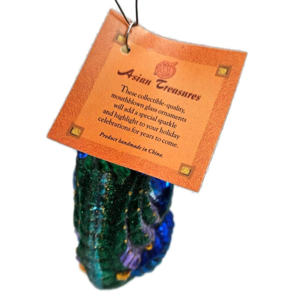 Asian Treasures Chimera Dragon Halloween Fantasy Christmas Tree Glass Ornament - Picture 6 of 9